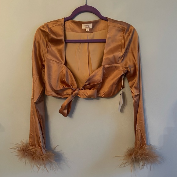 REVOLVE orange crop top - Picture 8 of 8